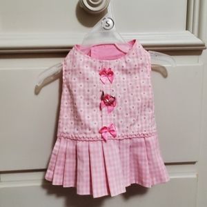 Pink dog dress